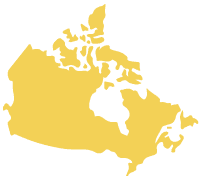 Canada map silhouette
