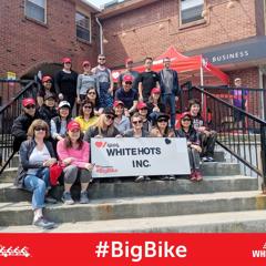 Whitehots Big Bike Team with Donation Cheque (2019)