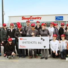 Whitehots Big Bike Team with Donation Cheque (2017)